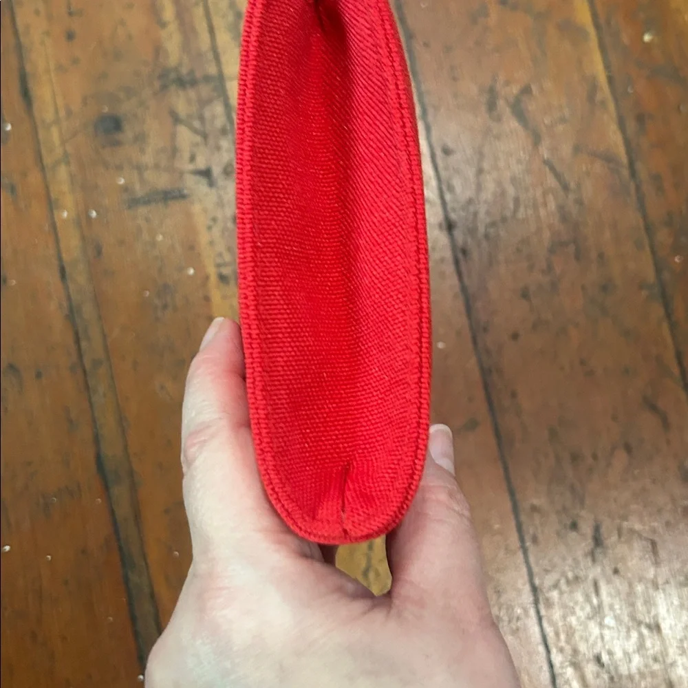 Dior Beauty Red Canvas Make Up Pouch